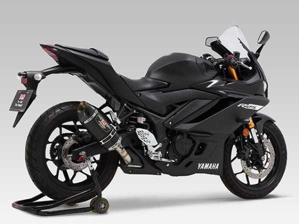 ヨシムラ YZF-R25 YZF-R3 MT-25 MT-03 マフラー スリップオンマフラー Slip-On R-77S サイクロン カーボンエンド  EXPORT SPEC 政府認証(ヒートガード付属) マフラー